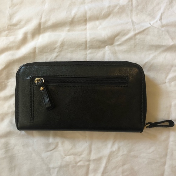 Boulevard Black Leather Wallet - Picture 2 of 4